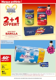 Prix et réduction Barilla dans le prospectus Carrefour en cours Offre Barilla dans le catalogue Carrefour du moment à la page 46