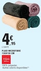 Promo Plaid Microfibre 130x150 cm à 4,95 € dans le catalogue E.Leclerc à Chambry