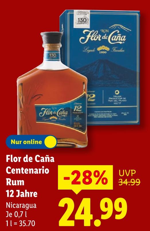 Flor de Caña Centenario Rum 12 Jahre