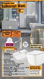 Waschbecken im Hornbach Prospekt Ran ans PROJEKT. Es ist schon Pflanzzeit. auf S. 34