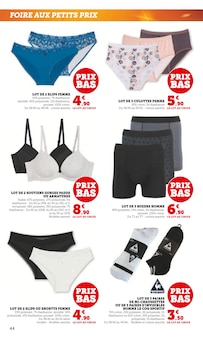 Promotion Pyjama Femme dans le prospectus Hyper U, valable du 09/09/2025 au 21/09/2025 Promo Pyjama Femme dans le catalogue Hyper U du moment à la page 44