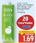 Apfel- und Traubensaft, Mango- und Bananennektar von becker's bester für 1,69 € bei E center im Angebot Apfel- und Traubensaft, Mango- und Bananennektar von becker's bester im aktuellen E center Prospekt