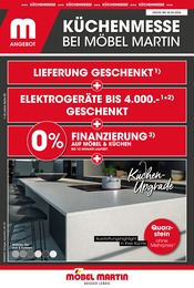 Möbel Martin Möbel & Einrichtung Prospekt der aktuellen Woche mit 2 Seiten, gültig von 07.04.2026 bis 30.04.2026, in Guntersblum und Umgebung Aktueller Möbel Martin Möbel & Einrichtung Prospekt in Guntersblum und Umgebung, "KÜCHENMESSE BEI MÖBEL MARTIN" mit 2 Seiten, 07.04.2026 - 30.04.2026