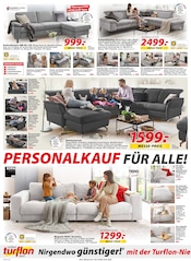 Aktueller Möbel Turflon Prospekt mit Sofa, "PERSONALKAUF-TAGE", Seite 2