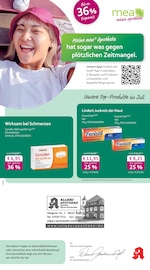 mea - meine apotheke Apotheken Prospekt der aktuellen Woche mit 4 Seiten, gültig von 01.07.2026 bis 31.07.2026, in Amtzell und Umgebung Aktueller mea - meine apotheke Apotheken Prospekt in Amtzell und Umgebung, "Unsere Juli-Angebote" mit 4 Seiten, 01.07.2026 - 31.07.2026