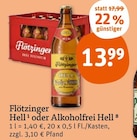 Hell oder Alkoholfrei Hell bei tegut im Augsburg Prospekt für 13,99 €