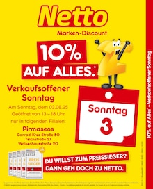 Netto Marken-Discount Pirmasens Prospekt "10% auf ALLES" mit 2 Seiten