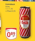 Kölsch im Angebot bei GLOBUS in Wiesbaden Kölsch Angebote von Früh bei GLOBUS Wiesbaden für 0,89 €