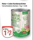 Hundenassfutter im Angebot bei GLOBUS in Erlangen Hundenassfutter Angebote von Natur + Liebe bei GLOBUS Erlangen für 1,79 €