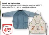 Bastel- und Werkschürze mit Ärmel im Angebot bei GLOBUS in Weinheim Bastel- und Werkschürze mit Ärmel Angebote bei GLOBUS Weinheim für 4,99 €