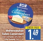 Rahm-Camembert im EDEKA Prospekt Rahm-Camembert von Weihenstephan im aktuellen EDEKA Prospekt für 1,49 €