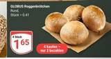Aktuelles Roggenbrötchen Angebot bei GLOBUS in Duisburg ab 1,65 €