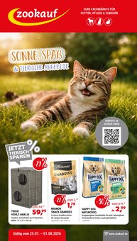 Katzenfutter im Zookauf Prospekt "Sonne, Spaß und tierische Angebote" mit 8 Seiten (Neuss)