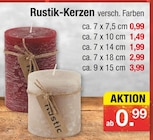 Rustik-Kerzen im aktuellen Zimmermann Prospekt