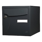 Boîte aux lettres normalisée 1 porte extérieur RENZ Animation acier anthracite - RENZ en promo chez Leroy Merlin Montauban à 39,90 €