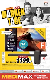 Aktueller MEDIMAX Prospekt mit Fernseher, "MEDIMAX MARKENTAGE", Seite 1