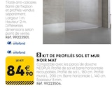 KIT DE PROFILÉS SOL ET MUR NOIR MAT à Tout Faire dans Cescau