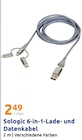 Sologic 6-in-1-Lade- und Datenkabel Angebote bei Action Reutlingen für 2,49 €