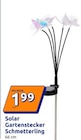 Solar Gartenstecker Schmetterling Angebote bei Action Salzgitter für 1,99 €