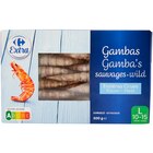 Gambas sauvages entières crues surgelées - CARREFOUR EXTRA en promo chez Carrefour Market Roubaix à 11,19 €