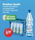 Getränke Hoffmann Amberg - Residenz Quelle Angebot im Prospekt Residenz Quelle bei Getränke Hoffmann im Amberg Prospekt für 6,99 €
