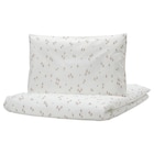 Bettwäsche-Set f Babybett, 2-teilig weiß/Blumenmuster von GULDVÄVARE für 7,99 € bei IKEA im Angebot Bettwäsche-Set f Babybett, 2-teilig weiß/Blumenmuster von GULDVÄVARE im aktuellen IKEA Prospekt