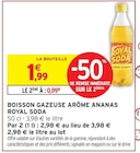 Boisson Gazeuse Arôme Ananas - Royal Soda dans le catalogue Intermarché Super