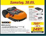 Mähroboter Landroid M700 Plus von WORX für 249,99 € bei toom Baumarkt im Angebot Mähroboter Landroid M700 Plus von WORX im aktuellen toom Baumarkt Prospekt