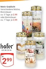 Motiv-Grablicht Angebote von Hofer Kerzen bei GLOBUS Herne für 2,99 €
