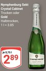 Sekt Crystal Cabinet Trocken Angebote von Nymphenburg bei GLOBUS Erlangen für 2,89 €
