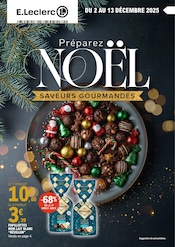 Catalogue E.Leclerc à Larmor-Plage cette semaine, valable du 02/12/2025 au 13/12/2025 Prospectus E.Leclerc à Larmor-Plage, "Préparez NOËL SAVEURS GOURMANDES", 64 pages de promos valables du 02/12/2025 au 13/12/2025