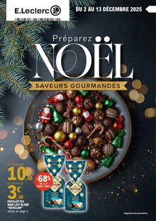 Prospectus E.Leclerc à Plorec-sur-Arguenon, "Préparez NOËL SAVEURS GOURMANDES", 64 pages de promos valables du 02/12/2025 au 13/12/2025