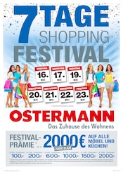Aktueller Ostermann Prospekt "7 TAGE SHOPPING FESTIVAL" mit 12 Seiten