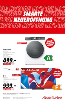 Waschmaschine im MediaMarkt Saturn Prospekt "SMARTE NEUERÖFFNUNG" mit 8 Seiten (Aachen)