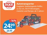 Autotransporter von Dickie Toys im aktuellen V-Markt Prospekt für 24,99 €