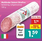 Netto Marken-Discount Markneukirchen - Mailänder Salami Strafino Angebot im Prospekt Mailänder Salami Strafino bei Netto Marken-Discount im Markneukirchen Prospekt für 1,59 €