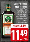 Kräuterlikör Angebote von Jägermeister bei EDEKA Bergisch Gladbach für 11,49 €