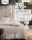 Parure housse de couette 2 personnes et 2 taies d'oreiller teddy - TODAY en promo chez Intermarché Vandœuvre-lès-Nancy à 29,90 €