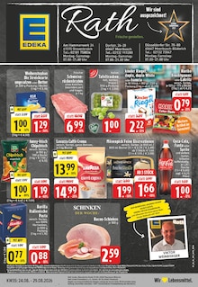 EDEKA Prospekt der Woche "Aktuelle Angebote" Seite 1, 24.08.2026 bis 29.08.2026 für Meerbusch Aktueller EDEKA Prospekt "Aktuelle Angebote" Seite 1 von 28 Seiten für Meerbusch