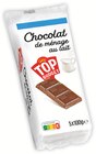 Tablettes de chocolat de ménage au lait - TOP BUDGET en promo chez Intermarché Grenoble à 3,52 €