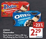 Daim Cheesecakes im ALDI SÜD Prospekt Daim Cheesecakes von Mondelez im aktuellen ALDI SÜD Prospekt für 2,29 €