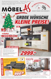 Aktueller Möbel AS Prospekt mit Couch, "GROßE WÜNSCHE - KLEINE PREISE!", Seite 1