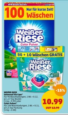 Waschmittel von WEIßER RIESE im aktuellen Penny-Markt Prospekt für 10.99€