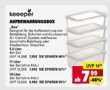 Aufbewahrungsbox Bea 5,5 Liter 4er-Set Angebote von keeper bei E center Kirchheim für 7,99 €