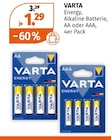 Alkaline Batterie Angebote von Varta Energy bei Müller Rheine für 1,29 €