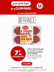 Catalogue Super U à Biviers cette semaine, valable du 06/11/2025 au 08/11/2025 Prospectus Super U à Biviers, "Les prix bas de la semaine", 1 page de promos valables du 06/11/2025 au 08/11/2025