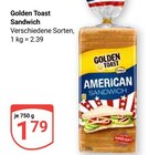 Sandwich Angebote von Golden Toast bei GLOBUS Gießen für 1,79 €