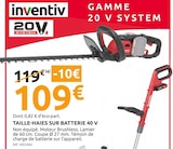 Mr.Bricolage Poitiers - Promo TAILLE-HAIES SUR BATTERIE 40 V Promo TAILLE-HAIES SUR BATTERIE 40 V à 109,00 € dans le catalogue Mr.Bricolage à Poitiers