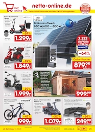 Netto Marken-Discount Sonnensegel im Prospekt 