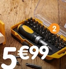 Coffret 38 pièces tournevis courts en promo chez B&M Coffret 38 pièces tournevis courts dans le catalogue B&M